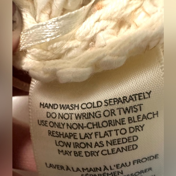 FREE PEOPLE IVORY MOLLY PLAYSUIT HALTER TASSEL KNIT ROMPER ONE PIECE Small - Picture 8 of 8